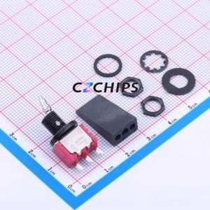 7101L42CWZQE22 Toggle Switch Through hole Component (THT) Switch Single Pole Double Throw 120V 28V Cylindrical Knob - Product Image 1