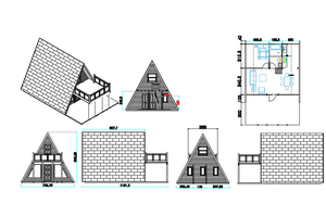 Cabaña de <span class=keywords><strong>Madera</strong></span> Prefabricada Moderna en Forma de A con Balcón, Casa Pequeña de <span class=keywords><strong>Madera</strong></span> Sólida de 2 Pisos para Glamping Resort - Product Image 6