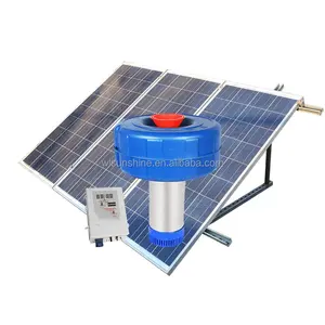 Pompa al dettaglio solare alimentato grande stagno aeratore 1HP solare DC ossigenatore aeratore per laghetto