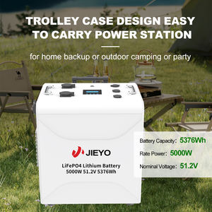 5000W Draagbare Energie Centrale 5376Wh 51.2V LiFePO4 Zuivere Sinusgolf Buiten Mobiele Zonnegenerator Auto Noodstroomvoorziening <span class=keywords><strong>Trolley</strong></span> - Product Image 5