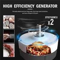 Éolienne à axe vertical de couleur personnalisée 500W avec un design écologique et une installation facile pour un usage domestique Certifiée RoHS