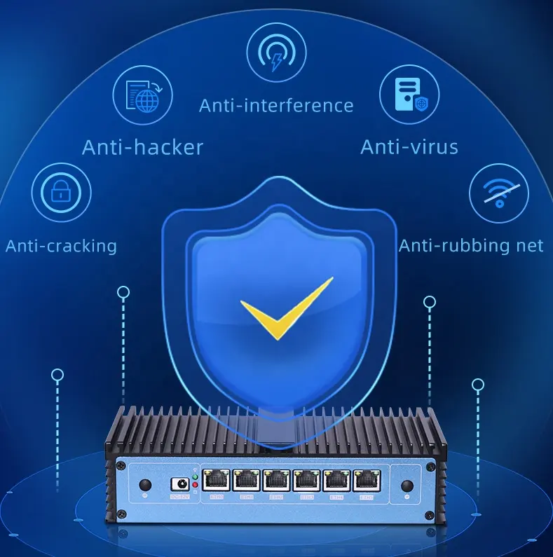 Intel Core i3 i5 i7 6 LAN minipc RAM ddr4 OfficeパブリックファイアウォールPfsenseルーターパーソナルミニPCコンピューターとWin 11 Linux