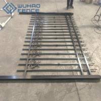 Panneaux de clôture temporaire galvanisés pour extérieur, 6 pieds, avec poteaux de sécurité à bordure renforcée pour clôtures de chantier, revêtement en poudre personnalisé