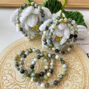 Groothandel Natuurlijke Genezende Groene Dendritische Opaal Armbanden Kralen Bulk Stretch Sieraden Fengshui Armband Als Cadeau - Product Image 4