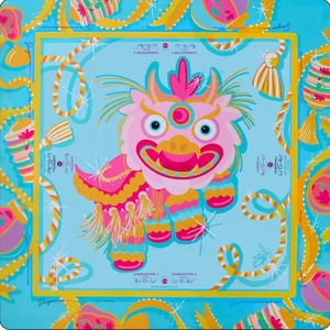 07 Tapete de Mahjong Vintage con Diseño de Pata de Gallo Ecuestre - Tapete de Mahjong Americano con Estampado de Peonía Azul, con Rutinas de Mahjong Charleston - Product Image 1