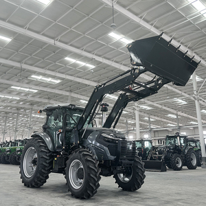Frete Grátis Trator 4x4 com Motor a Diesel CE EPA, Trator de Roda Pequeno e Barato para Agricultura 4WD com Carregador Frontal e Retroescavadeira - Product Image 1