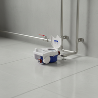 Compteur d'eau intelligent en laiton et plastique DN15 avec télécommande, boîtier en cuivre IP68 pour propriétés locatives prépayées, OEM