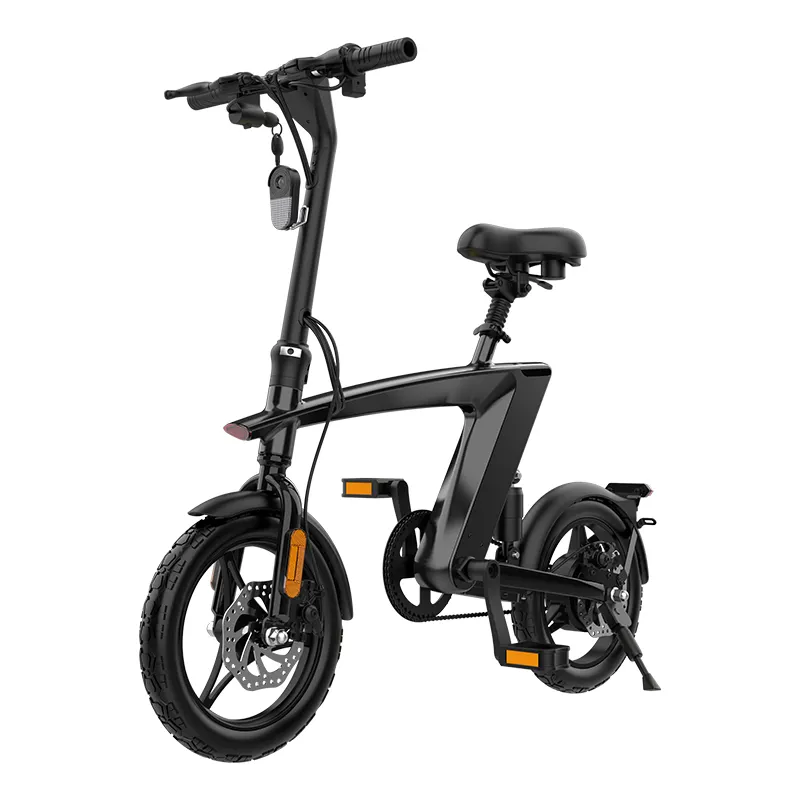 Elektrikli katlanır bisiklet 14 inç güç taşınabilir Bicicleta Electrica e-bike eğlence için elektrikli şehir bisikleti