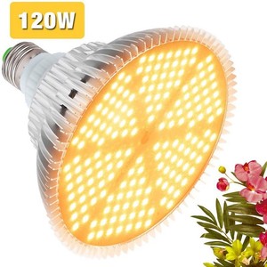 Ampoules LED de croissance en aluminium 120W pour éclairage végétal à spectre complet avec 1000-2000 Mol/ms PPFD et une durée de vie de 50000 heures E26/E27 - Product Image 3
