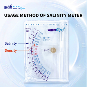 Nhựa nước muối tỷ trọng kế cho nước muối nồng độ Tester hình vuông hồ cá Phụ kiện cho bể cá ngoài trời hộp đóng gói - Product Image 5
