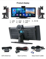 OEM 10,26 "salpicadero del coche dispositivo GPS 4G Android 14,0 REPRODUCTOR DE DVD Carplay Android Auto con ADAS FM descargar APP