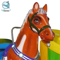 CLIN D'OEIL équipement D'amusement de fibre de verre balançoire cheval manèges de kiddie à vendre