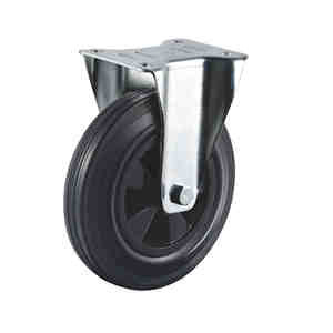 Industrielle Hochleistungs-Mülleimer rad 6 "& 8" Vollgummi-Richtungs rollen 300kg Tragfähigkeit - Product Image 3