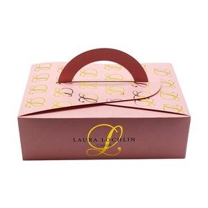 Caixa de bolo com logotipo personalizado, caixa de bolo de 2 andares rosa 4 6 <span class=keywords><strong>8</strong></span> 10 polegadas - Product Image 1