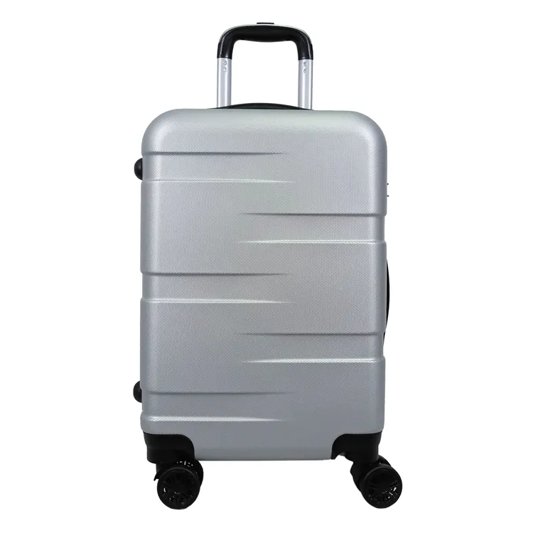 Wholesale ABS singles wheels or 4*360 degree wheels luggage new fashion hard shell trolley luggage bag for travel