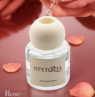 Diffuseur sans flamme de 50 ml, parfum gardénia, adapté aux chambres d'hôtel, locations de vacances, chambres et salles de bain