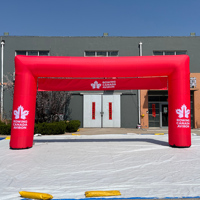 Arche gonflable de marathon bleue, arche publicitaire imperméable et durable, avec logo personnalisé pour événements sportifs, très demandée, portique gonflable