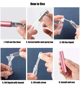 Luxury Mini Portable Travel <strong>Perfume</strong> Spray Bottle 5ml Pocket Size <strong>Atomiser</strong> with Aluminum Bottom <strong>Refillable</strong> <strong>Atomiser</strong> - Product Image 6