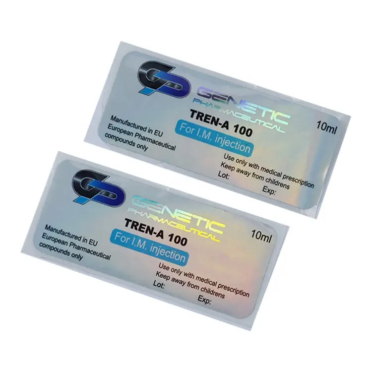 Accept Custom Adhesive Hologram Medicine Bottle Seal Sticker Pharmaceutical Vial Label