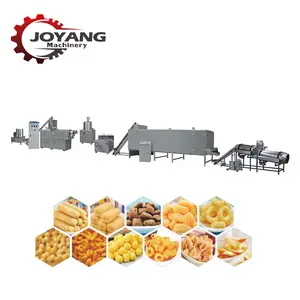 Automatic Crunchy Puff Snack Various Shapes Corn Puff Worldwide Popular Puff Snack Extruder