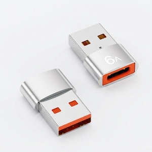 อะแดปเตอร์ 6A OTG Type C ตัวเมีย เป็น USB ตัวผู้ รองรับการชาร์จเร็ว ถ่ายโอนข้อมูล ใช้กับแฟลชไดรฟ์ ชาร์จไฟ และแปลงไฟสำหรับโทรศัพท์มือถือ - Product Image 2