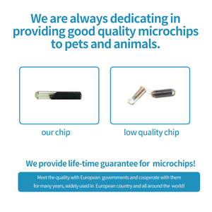 Microchip RFID EM4305 de 134.2kHz, BioGlass, Resistente al Agua, Protocolo ISO11784/11785 para Perros, Gatos, Caballos, Ganado - Identificación Animal - Product Image 2