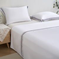 Nouvelle Housse de Couette en Soie de Bambou Pure et Douce, Ensemble de Draps 100% Bambou Biologique, Draps de Lit en Bambou Taille King, Ensemble de Literie en Gros