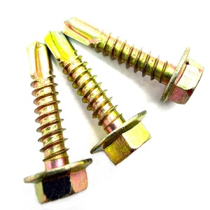 Vis autoperceuses à tête hexagonale avec rondelle, acier au carbone C1022A de qualité supérieure, sans pré-perçage - Product Image 2