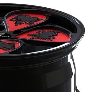 Jantes en alliage forgé à rayons rouges personnalisées en usine pour <span class=keywords><strong>Audi</strong></span> <span class=keywords><strong>A6</strong></span> 18x8 pouces, jantes de voiture 5x112 T6061-T6 en aluminium pour voitures particulières # JM7414 - Product Image 4