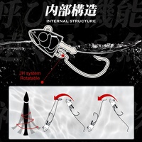 Hunthouse En Gros Leurre Souple Folie Minnow Black Bass pour Pêche en Mer