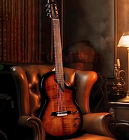 Martinez Silent Nylon String Guitar Hispania Martini Crossover Rosewood Fretboard Maple Music Instruments