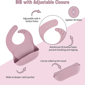 Ensemble de salle à manger pour enfants en silicone de qualité alimentaire sans BPA en usine - Product Image 3