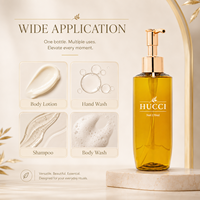 Bouteille de lotion cosmétique en plastique PET personnalisée de 170 ml, flacon pompe pour sérum capillaire, gel douche, shampoing, emballage