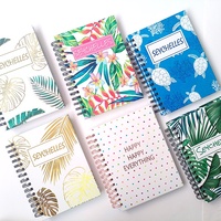 Carnets à spirales personnalisés en gros, format et couleur de couverture sur mesure, cahiers d'exercices personnalisés en papier recyclé avec logo pour étudiants