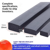 Bande d'étanchéité en mousse EPDM profil carré pour armoire de moteur, joint de porte, caoutchouc de qualité marine résistant au vieillissement, modèle de façonnage personnalisé JX-6598