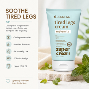 Crème Apaisante et Rafraîchissante de Haute Qualité Non Irritante pour les Jambes Fatiguées en Fin de Trimestre, Soin Musculaire Relaxant pour la Grossesse - Product Image 4