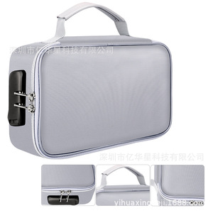 Sac à documents ignifuge gris argenté, double fermeture éclair, 0.5mm d'épaisseur, nouveau matériau composite, étui de rangement pour la maison et le bureau - Product Image 1