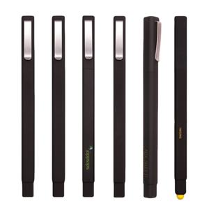 Alta qualità di vendita calda di lusso in oro Clip di gomma quadrato Hotel penna a sfera con Logo personalizzato penna a sfera penne promozionali - Product Image 2