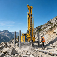 Machine de forage de puits d'eau, foreuse hydraulique sur chenilles de 330 m pour l'approvisionnement en eau