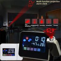 Réveil numérique à miroir LED Température électronique Horloge murale de table Snooze Montre USB Veilleuse Maison Bureau Réveil intelligent