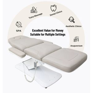 Lit électrique de traitement du visage Lit de beauté de massage des cils de salon de levage réglable - Product Image 4