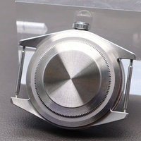 Boîtier de montre personnalisé 38 mm, pièces de modification Seiko vintage NH35, compatible avec les mouvements NH35A NH36, cadran 28,5 mm, verre saphir