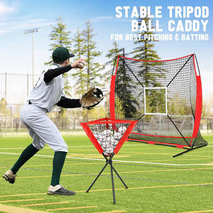 高品質 DLX 野球 トレーニング 備品 セット ボールキャディー バッティングティー ネット - Product Image 5