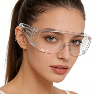 แว่นตานิรภัยอุตสาหกรรม WELTA UV สำหรับผู้ชาย ได้รับมาตรฐาน CE ป้องกันฝ้า/ป้องกันรอยขีดข่วน ทนทานต่อแรงกระแทก ANSI Z87.1 วัสดุ PC/ไนลอน - Product Image 3