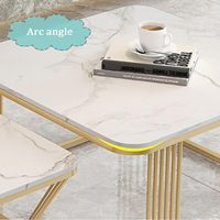 Table basse en métal de force supérieure avec revêtement antirouille de capacité de charge élevée Look élégant pour le bureau à domicile ou l'utilisation de café