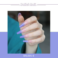 Faux ongles longs ballerine et cercueil personnalisés Faux ongles artificiels Faux ongles French Nail Art Short Luxury Diamond Acrylic