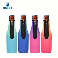 Manchon isolant en néoprène vierge pour transfert thermique, pour bouteilles de bière à col long de 330 ml, supports vierges pour artisanat