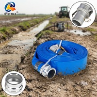 Tuyau plat en PVC multicolore de 6 pouces et 10 bars, longueur personnalisée, pour l'évacuation des boues agricoles