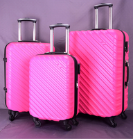 Valise vintage rose, coffre à bagages, valise à roulettes, sac de voyage, valise à roulettes, bagages de voyage professionnels
