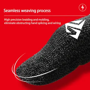 Manchons de doigt à motif personnalisé pour les jeux compatibles avec tous les appareils à écran tactile sensation lisse anti-transpiration extrêmement mince - Product Image 5